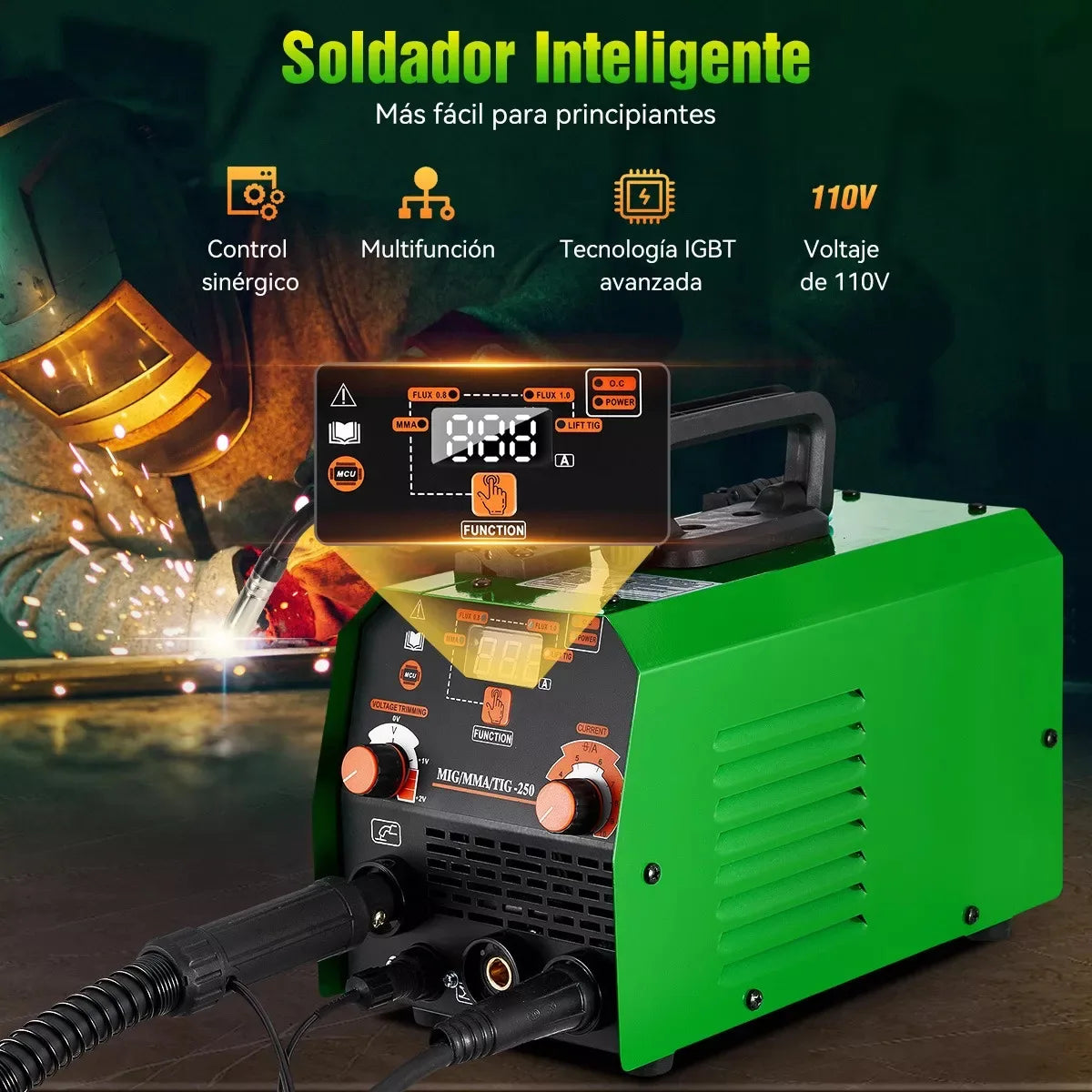 Máy Hàn 3 Trong 1 MMA MIG TIG Semi Tự Động 220V Không Khí
