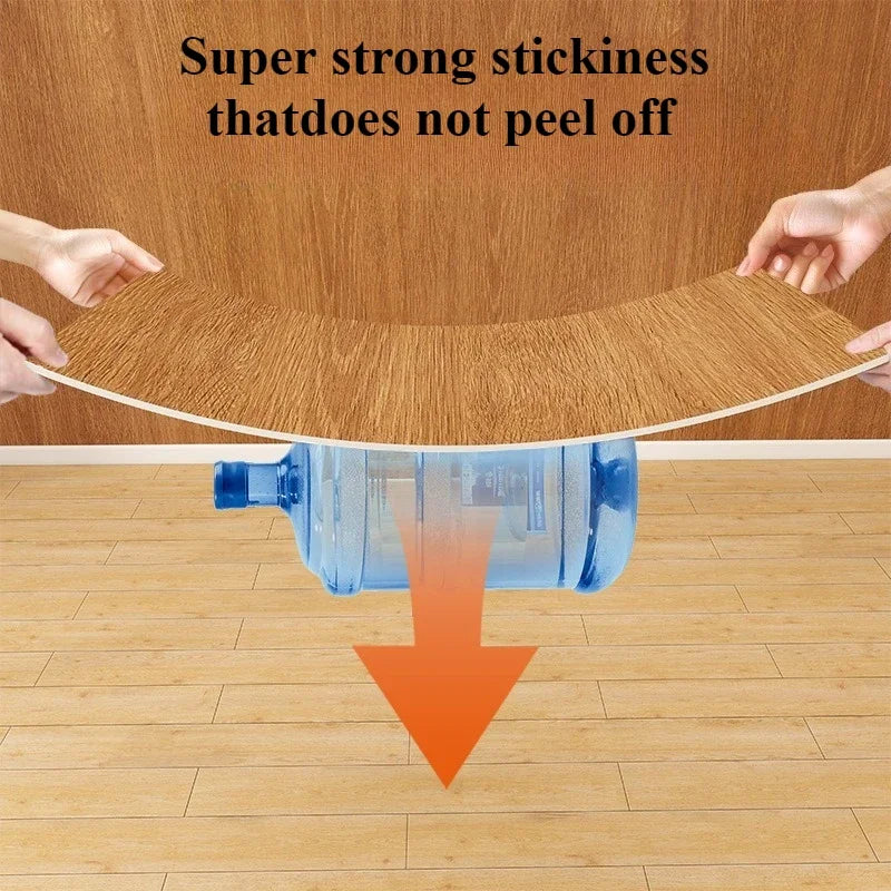 Gạch Lát Sàn Vân Gỗ Dán Dính Chống Thấm PVC 40cm 10m