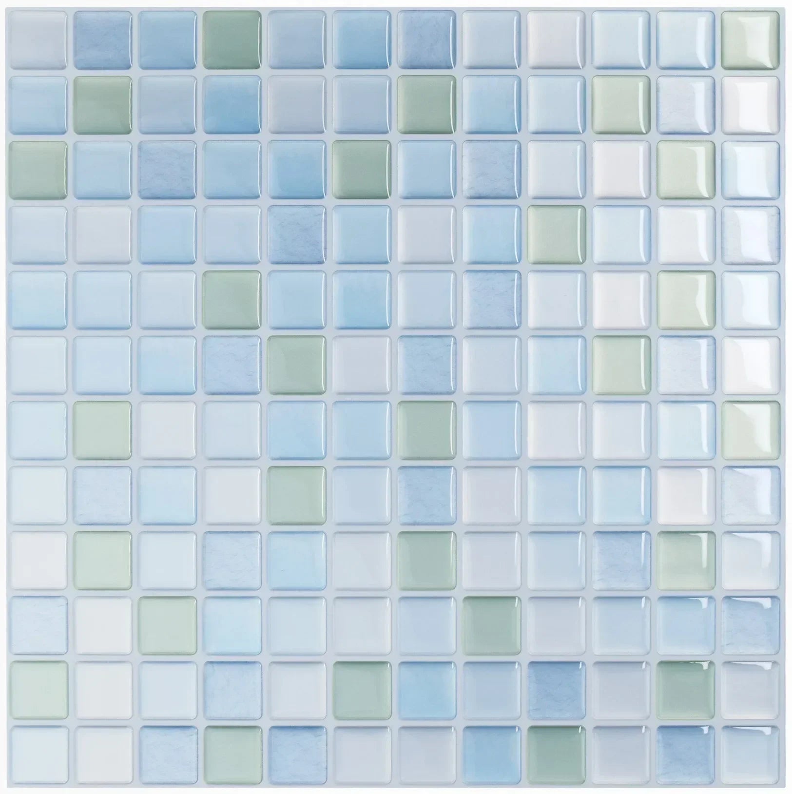 Dán Tường Gạch Mosaic Kính 3D Dính Chống Thấm 5 10 Miếng