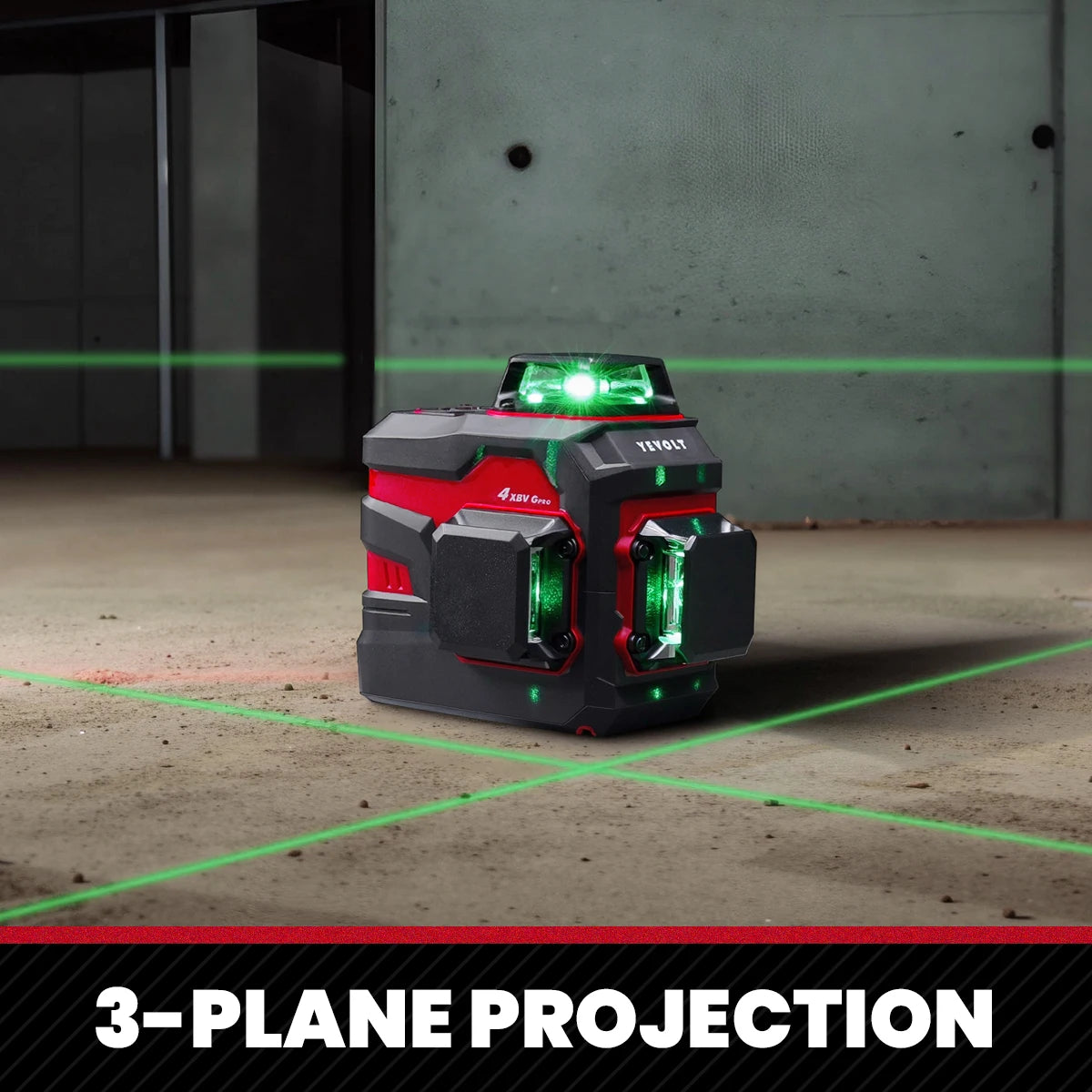 Máy Cân Laser Xanh YEVOLT YVGLL4XS 360 Độ 12 16 Đường Laser