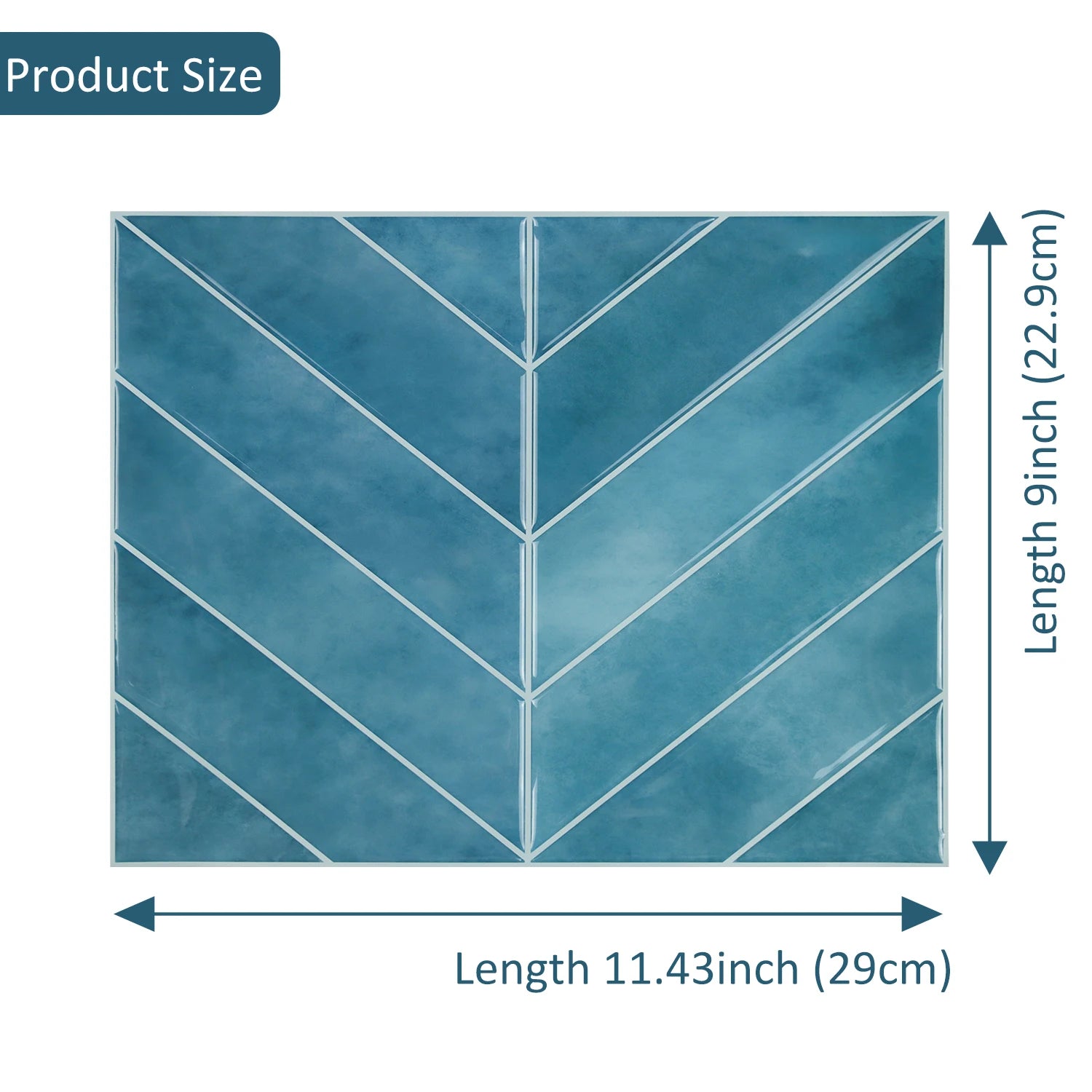 Bộ 3 Tờ Dán Tường Gạch 3D Chống Thấm Chịu Nhiệt Dễ Xóa