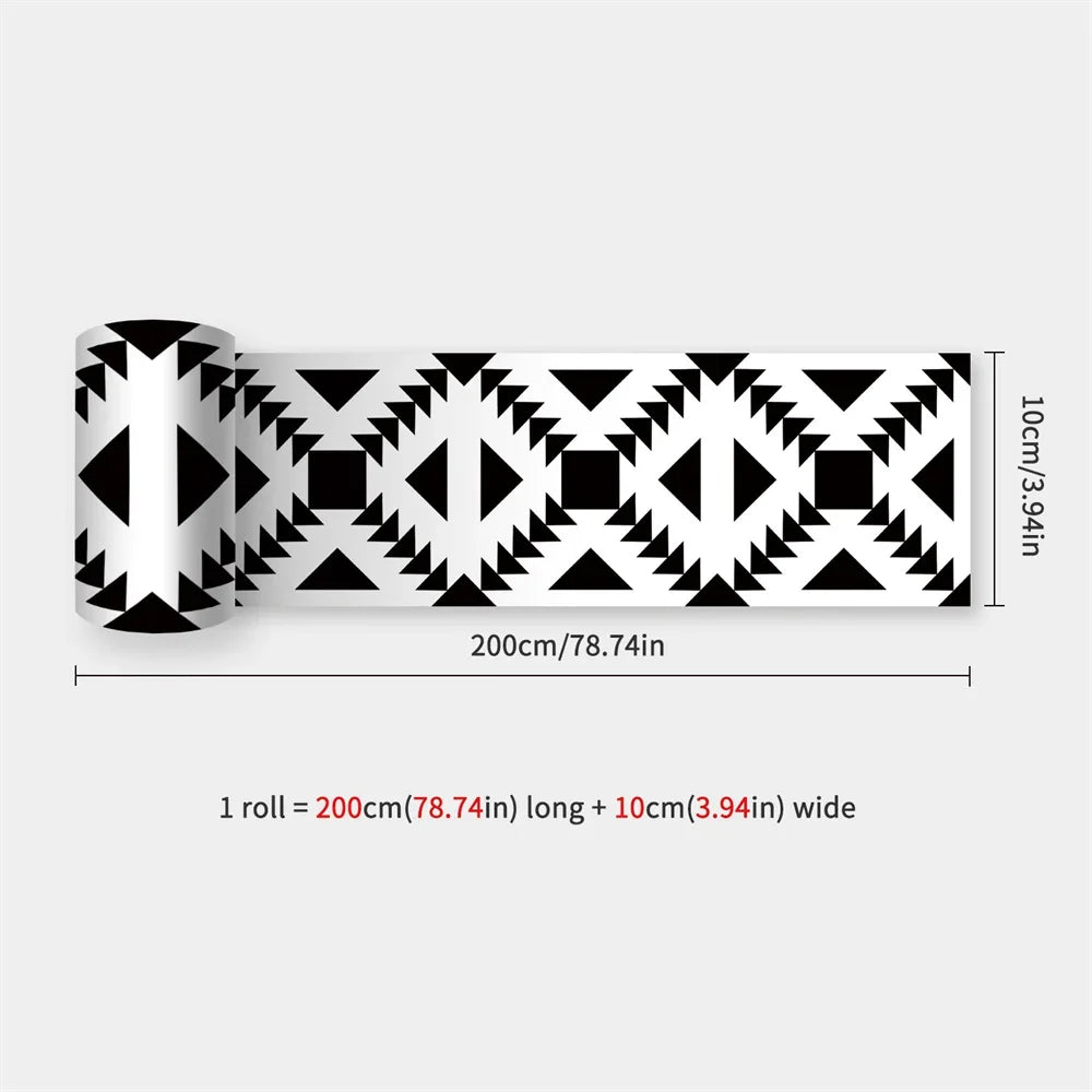 Waterproof Self-Adhesive Baseboard Wall Sticker Waistline Baseboard Wall Trim Corner Line Protector Decor Skirting Board Decal