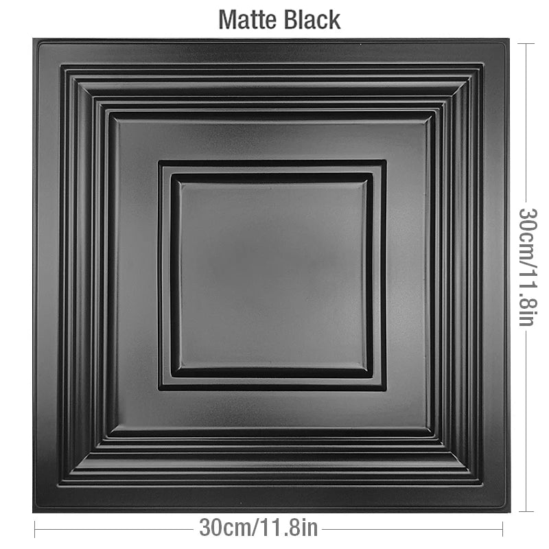 30x30cm 3D wall sticker decorative ceiling living room Wood grain wallpaper waterproof 3D Wall panel mold bathroom kitchen Hotel