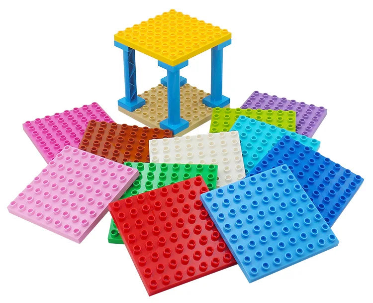 8*8 Dots Creative Large Particle Double Floors Building Blocks Base Plate DIY Bricks Baseplate Toys For Kids Christmas Gift