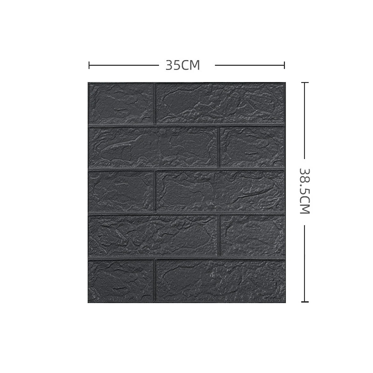 Dán Tường Gạch 3D Mô Phỏng 35x38.5 Cm 5 15 30 Miếng