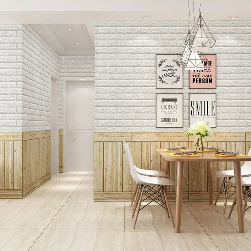 40 pieces of imitation brick wallpaper 38.5X35cm self-adhesive waterproof and moisture-proof living room bedroom wall decoration