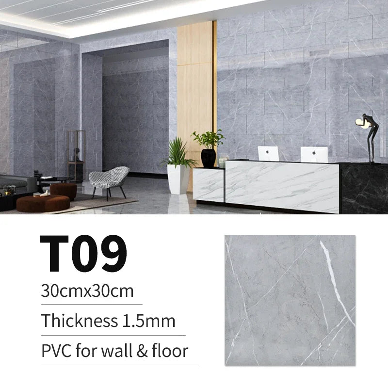 Gói 10 20 30 Miếng Dán Sàn PVC Đá Marble 30x30cm Chống Thấm