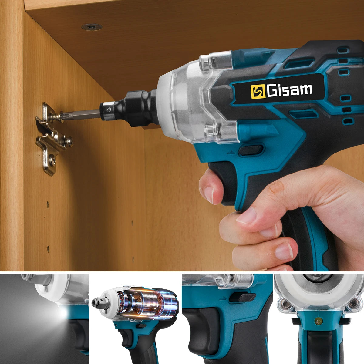 Gisam Brushless Không Dây Máy Siết Bu Lông 320Nm 18V Makita