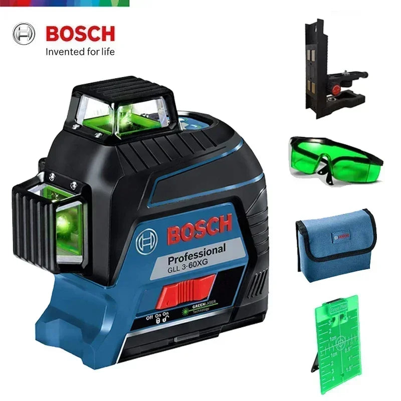 Bosch GLL3-60XG Máy Laser 12 Đường 360 Độ Chính Xác