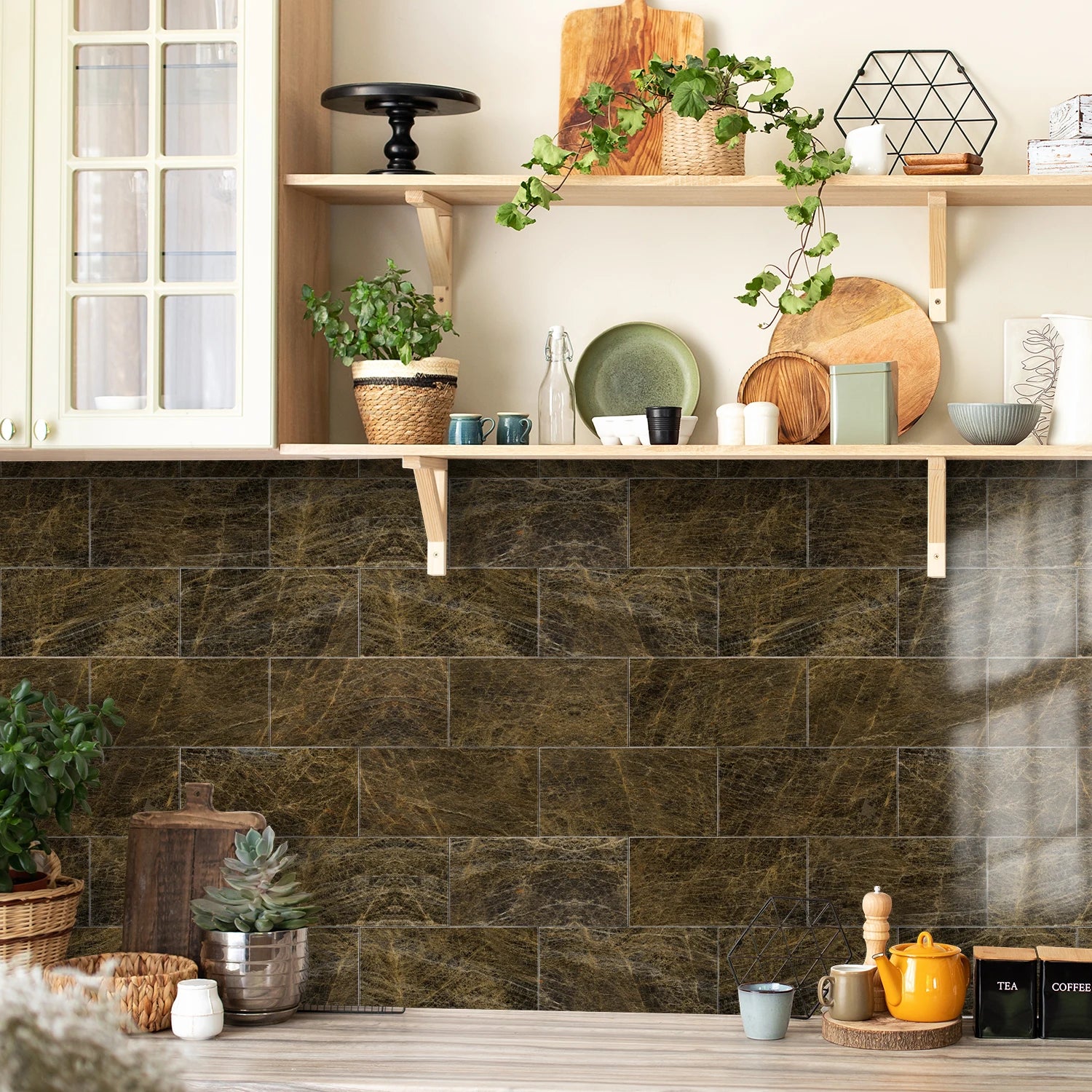 Dán Gạch Ceramic Tự Dính Phòng Tắm Và Bếp Chống Thấm
