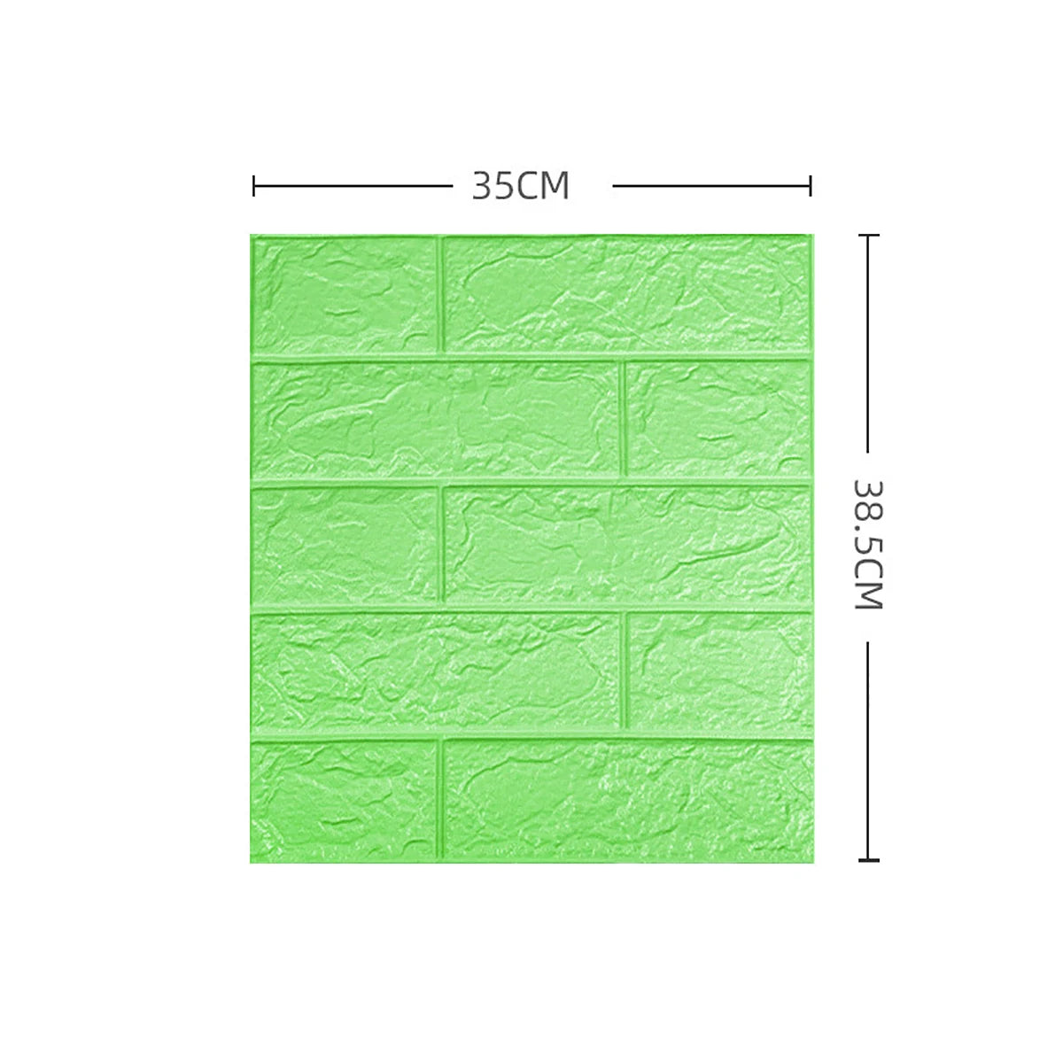Dán Tường Gạch 3D Mô Phỏng 35x38.5 Cm 5 15 30 Miếng