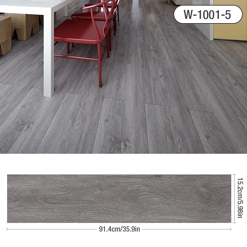 10 Miếng Dán Sàn PVC 3D Gỗ Dày Chống Thấm Bền Dễ Dán