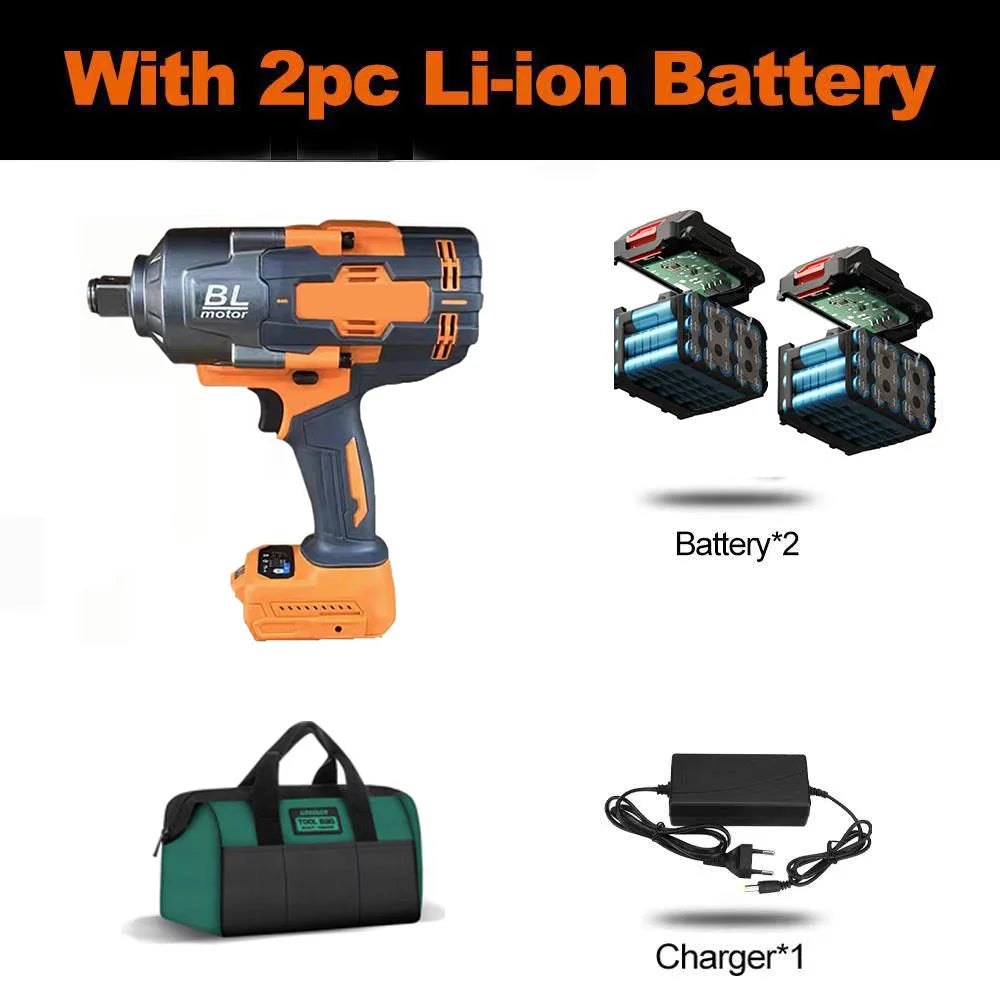 Vặn Bu Lông Không Dây Brushless 2100 Nm Mũi 3 4 Pin Makita