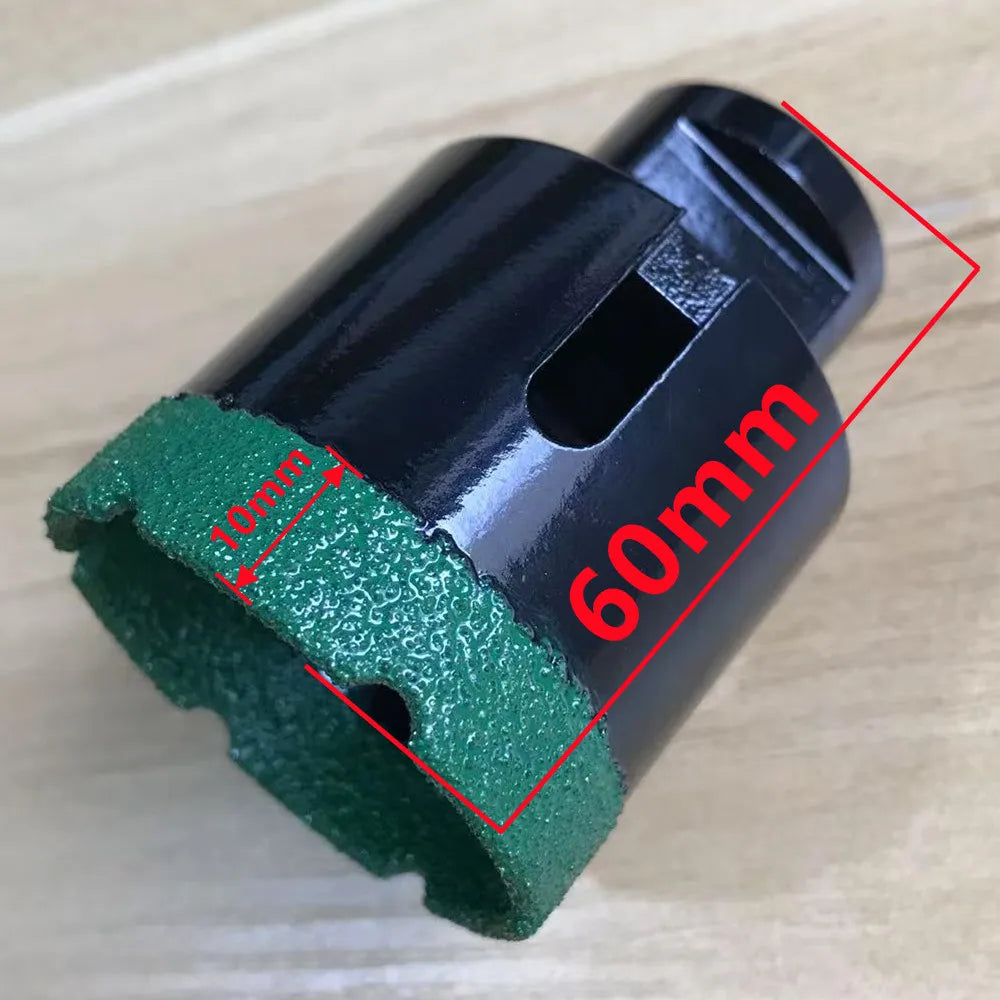Diamond Brazed Core Dry Drill Bit 1Pc 6-100mm for Porcelain Tiles Marble Glass Granite Hole Cup Saw Cutter Accessories Cutting
