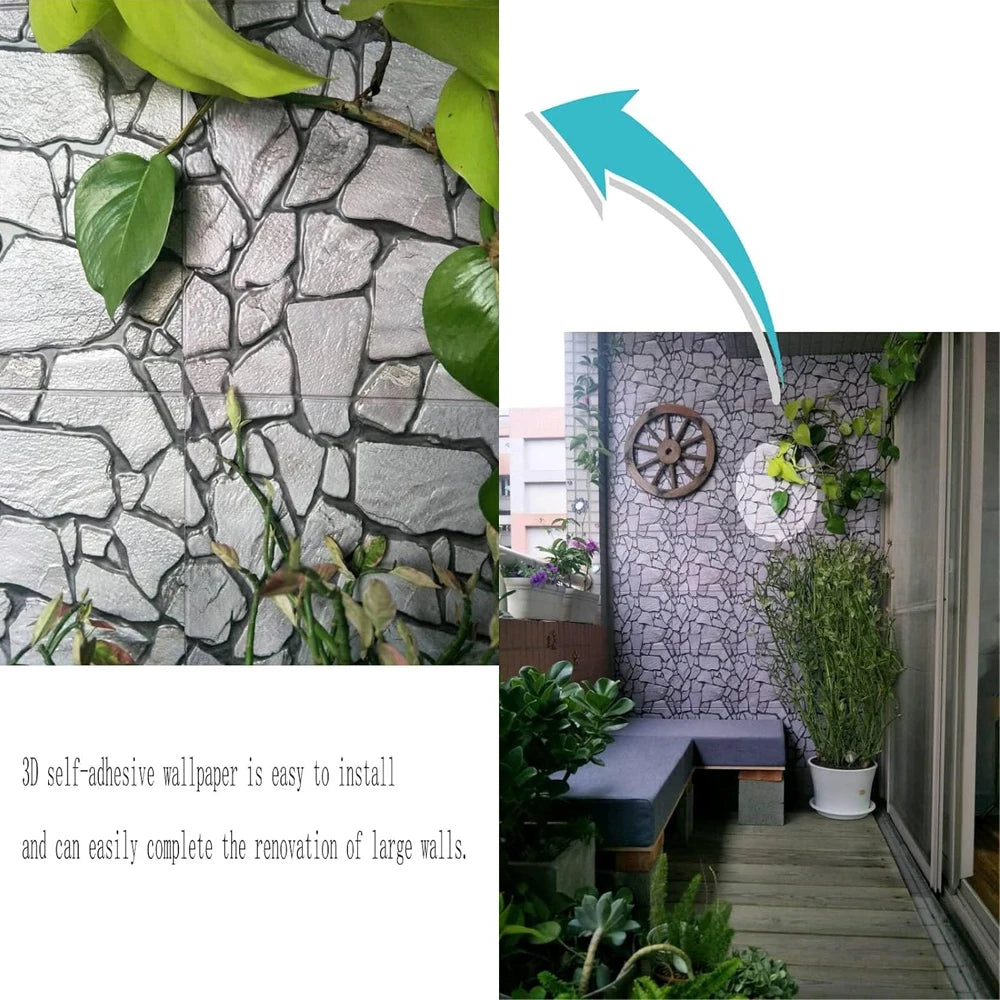 Self Adhesive Tile Wall Sticker Home Decor 3D PVC Brick Sticker Wall Decor For Kitchen Cupboard Bathroom Waterproof Wallpaper