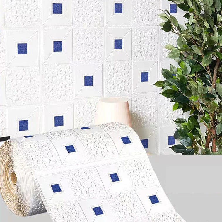 70cm*1m  3D Brick Pattern Wall Panels Wallpaper DIY Waterproof for Living Room Bedroom Kitchen Background Wall Decoration