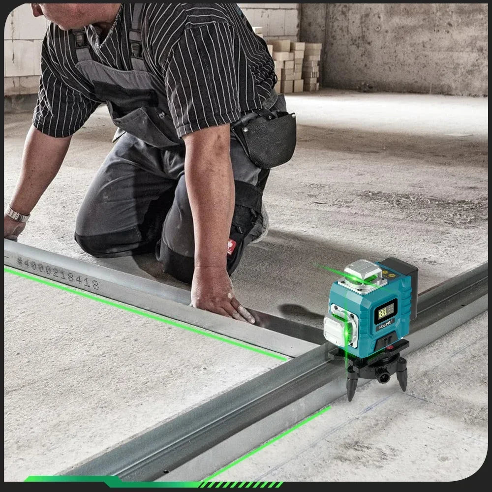 HGLINE Máy Laser Định Vị 16 Đường 4D Màu Xanh 360 Độ 30m