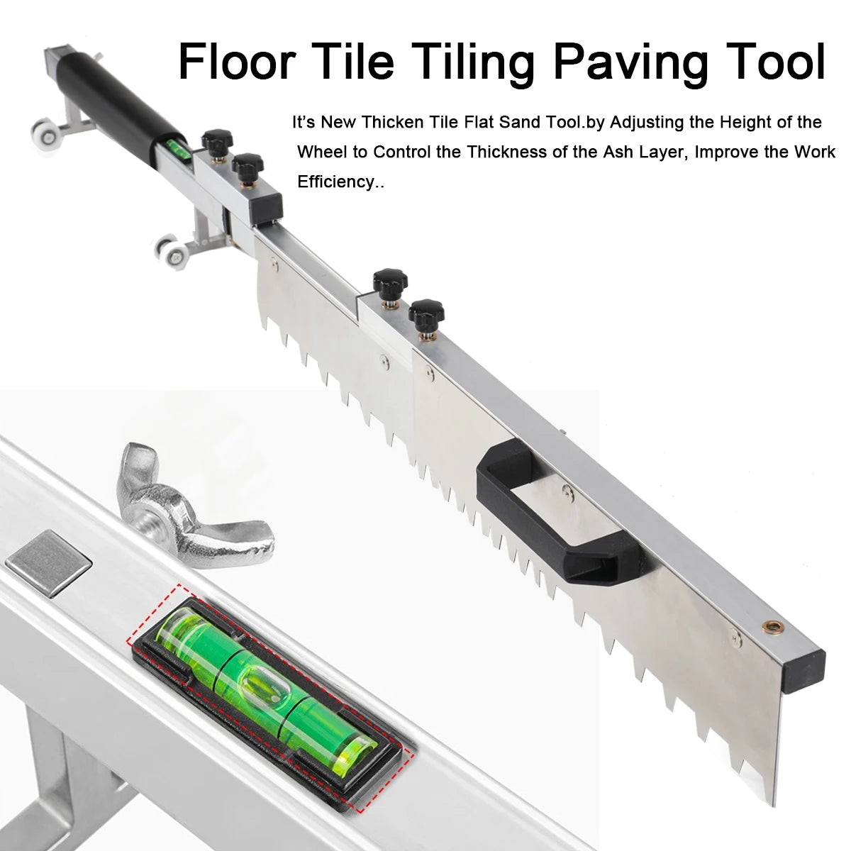 Leveling System Flat Sand Tiling Tile Leveler Tile Flat Ash Device Paving Tile Plasterer Flooring Tile Tool