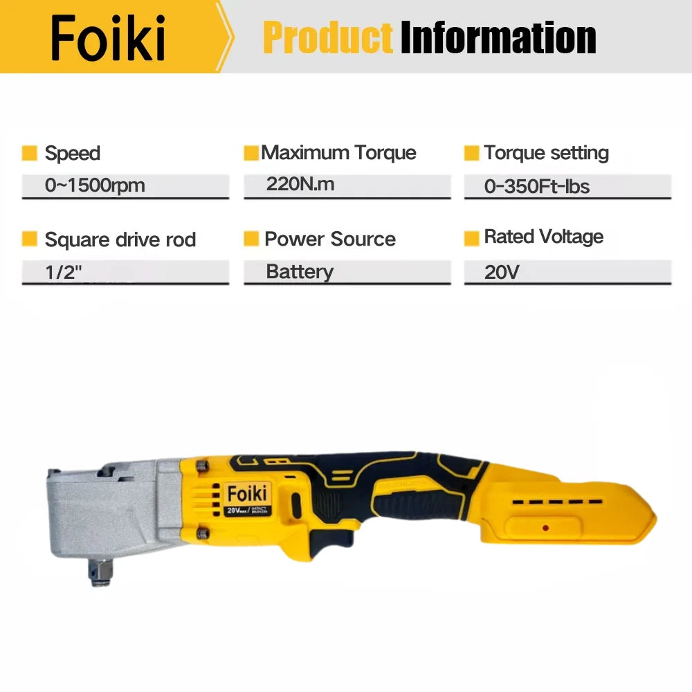 Foiki DCF518 Vặn Bu Lông Điện Không Dây Nửa Inch Brushless