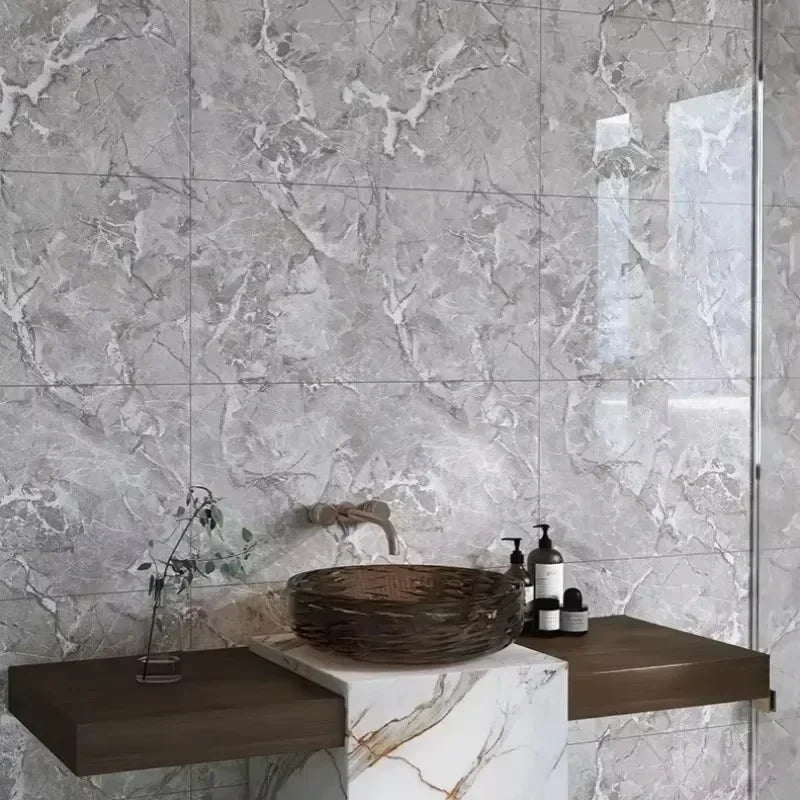 Dán Tường 3D 30x30cm Giả Gạch Marble Chống Thấm Phòng Tắm