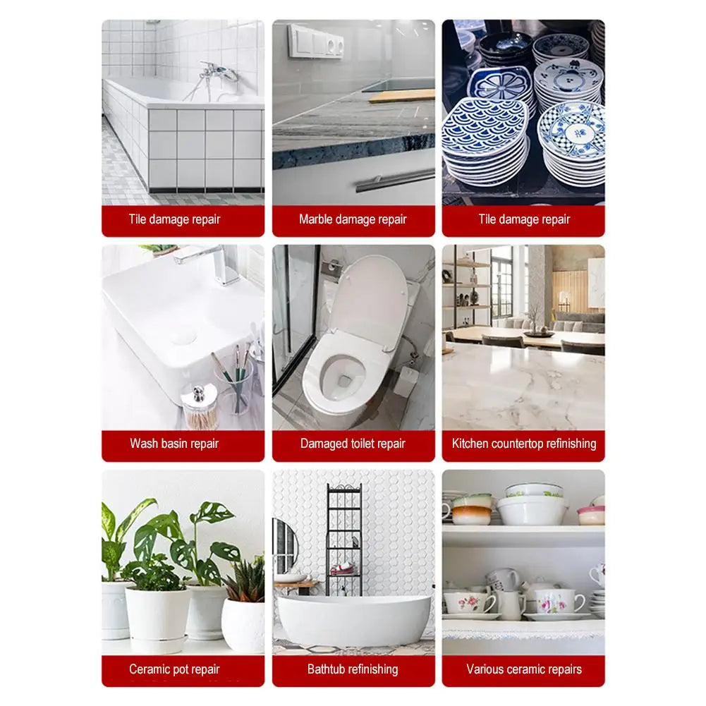Tile Repair Paste, Household Ceramic Adhesive, Stone Pit Repair, Marble Floor Tile Strong Adhesive