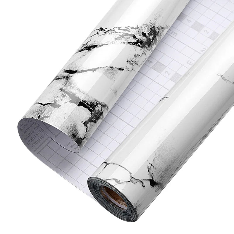 Giay Dan Tuong Marble PVC Dinh 60cm Phong Tam Bep Mat Ban