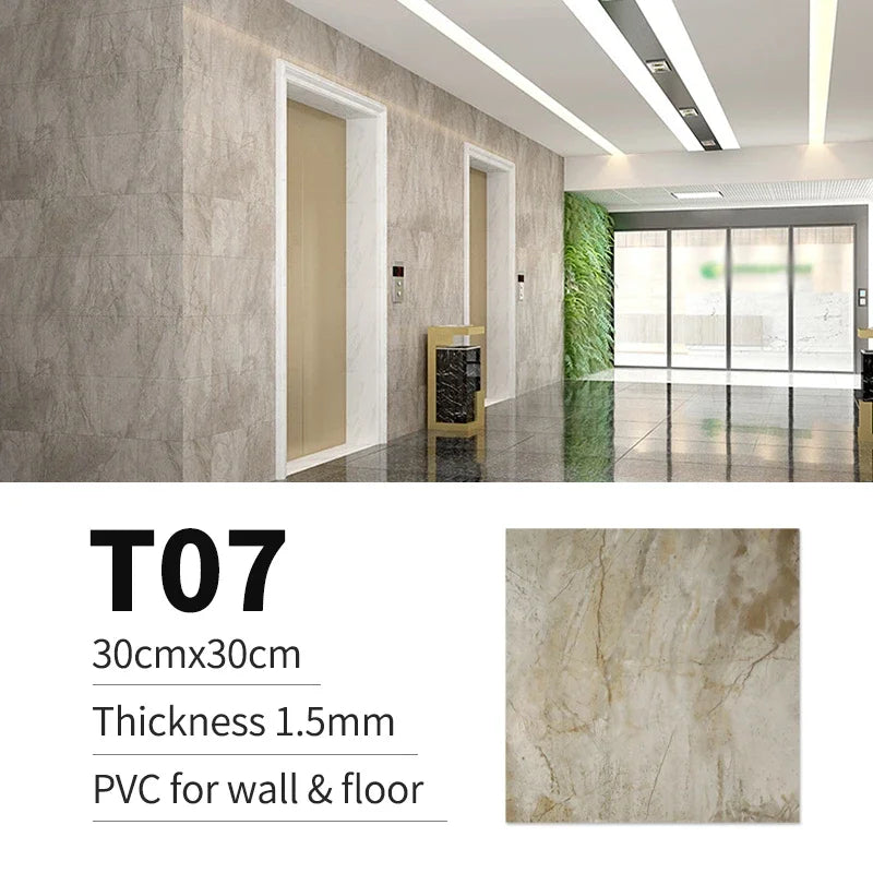 Gói 10 20 30 Miếng Dán Sàn PVC Đá Marble 30x30cm Chống Thấm