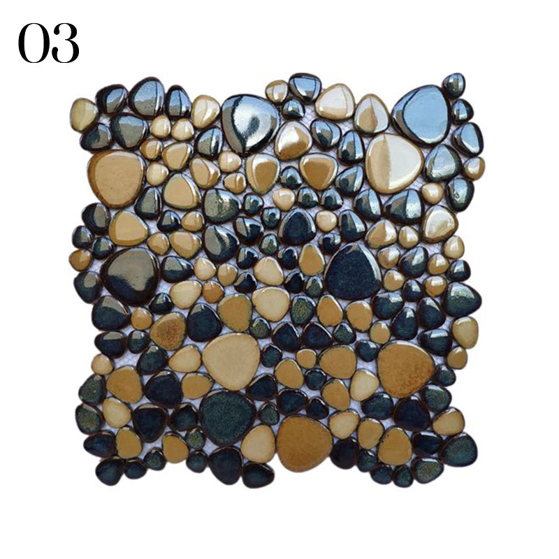 Gach Mosaic Ceramic 30x30cm Xanh Trang KhongTruot Phong Tam
