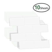10 Sheets Big Tiles Peel and Stick Wall Stickers Brick Vinyl Wallpaper Waterproof Kitchen  Bathroom Backsplash Home Decor