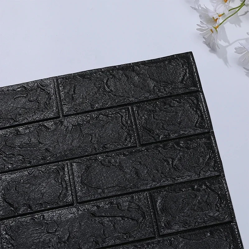 8/20pcs Foam 3D Brick Wall Stickers Adhesive Panel Home Decor Living Room Bedroom House Decoration Bathroom Waterproof Wallpaper
