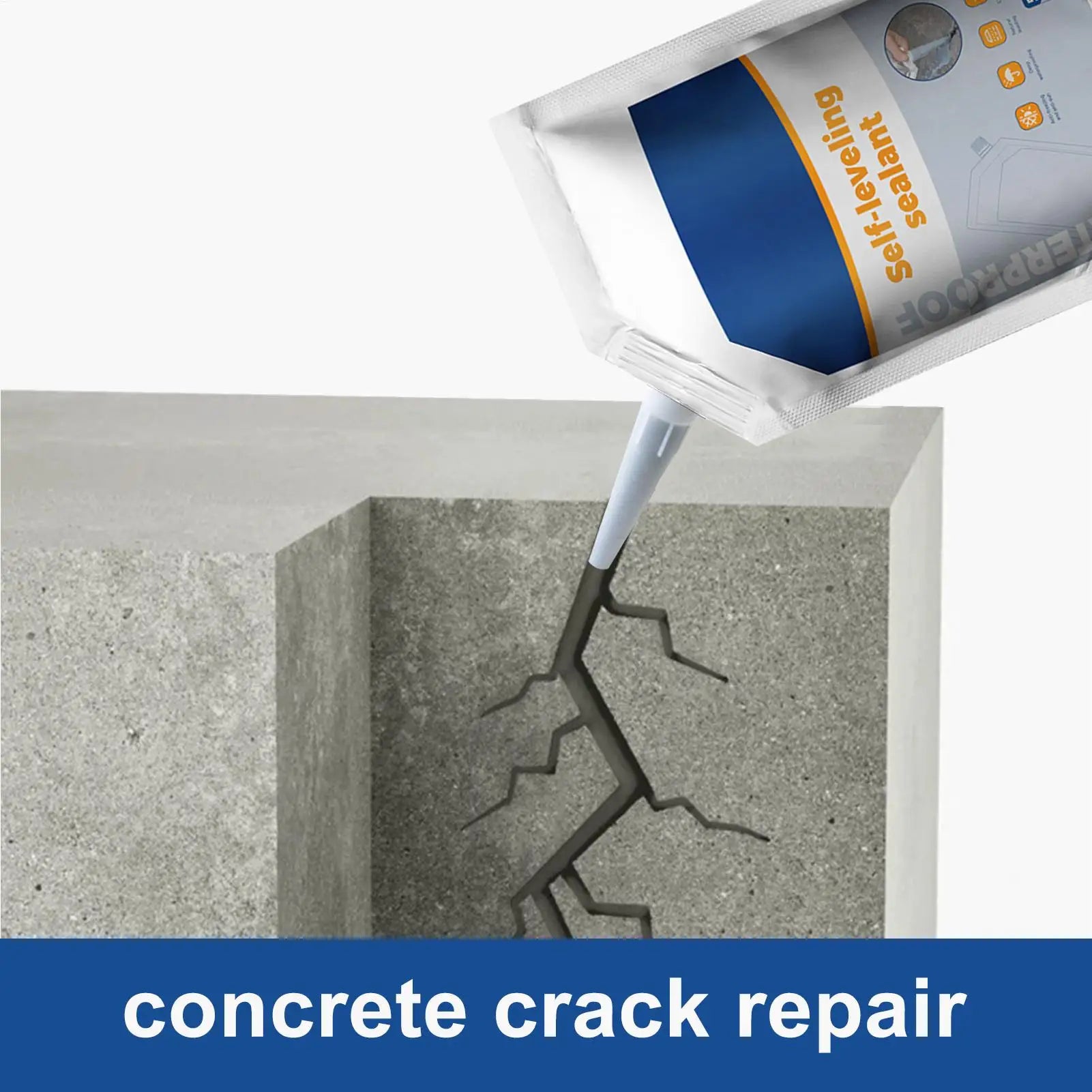 500ml Cement Concrete Waterproofing Sealant Penetrating Bonding Agent With High Strength For Roof, Pool, Bathroom, Basement