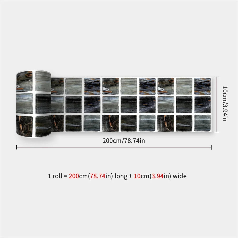 Waterproof Self-Adhesive Baseboard Wall Sticker Waistline Baseboard Wall Trim Corner Line Protector Decor Skirting Board Decal