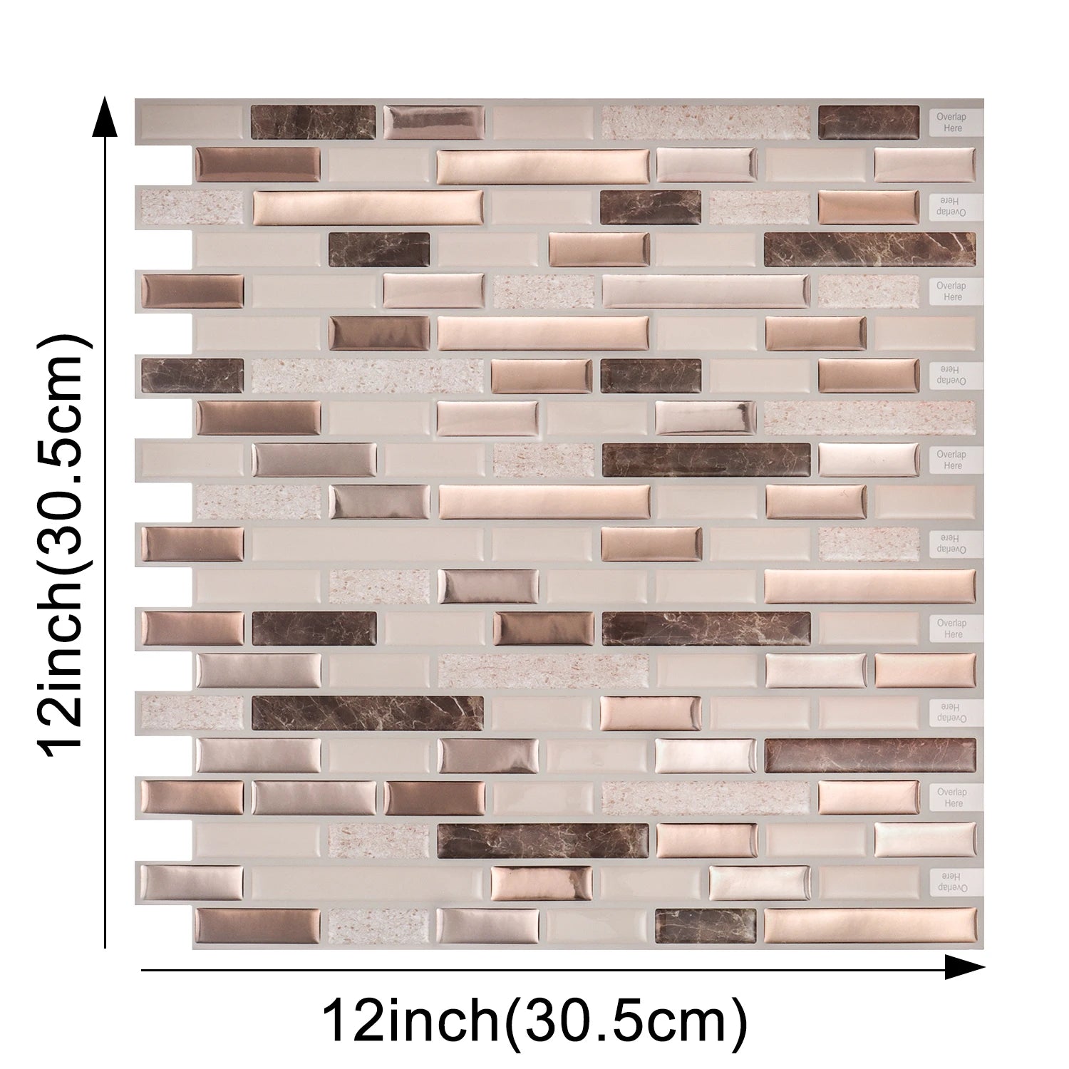 Dan Tuong 3D Chong Tham Bep 12x12 Inch Mieng Dan Dinh Manh