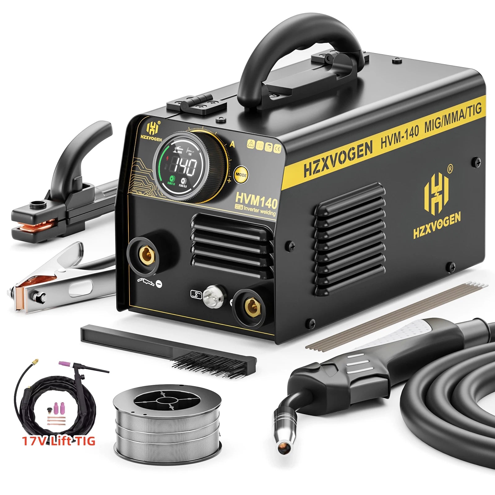 HZXVOGEN MIG 200 3 Trong 1 MMA Gasless LIFT TIG Inverter