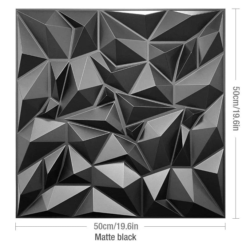 12 piece 50cm / 3m² Shiny gold 3D wall decor Wood grain slatted wall panel 3D groove texture panel tile wall sticker waterproof