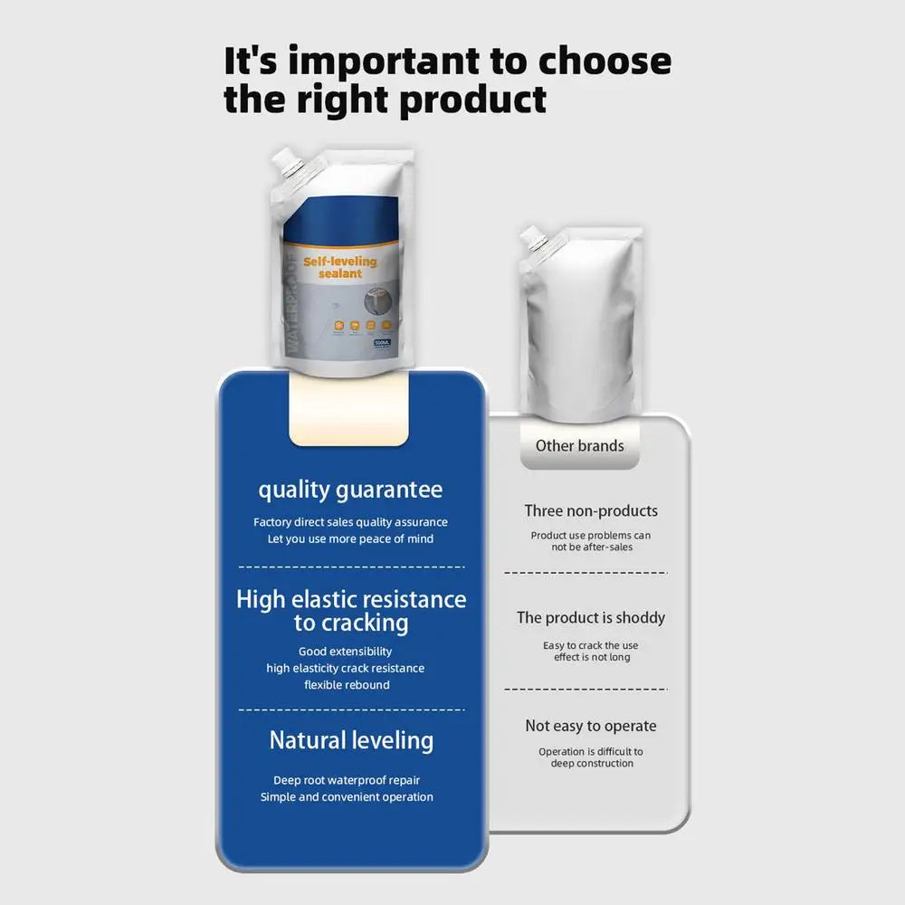 500ml Cement Concrete Waterproofing Sealant Penetrating Bonding Agent With High Strength For Roof, Pool, Bathroom, Basement