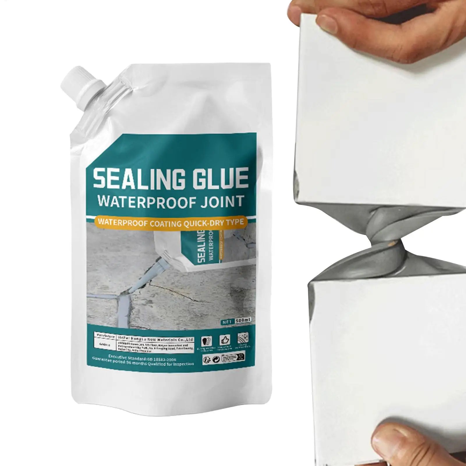 500ML  Waterproof Crack Filler | Fast-Dry Self-Leveling Concrete Repair | For Walls/Roofs/Floors | Outdoor Tile Sealant