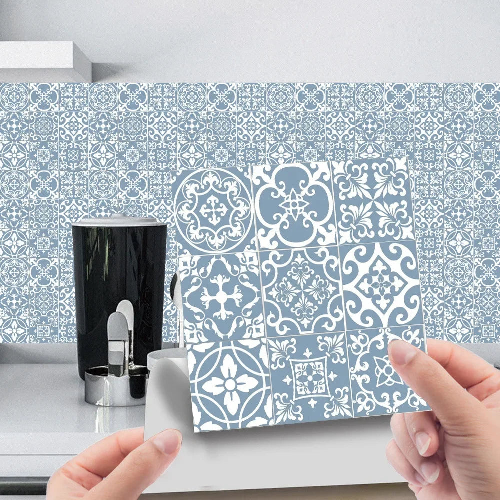 Bộ 10 Miếng Gạch Mosaic 3D Dán Tường Chống Thấm Phòng Tắm
