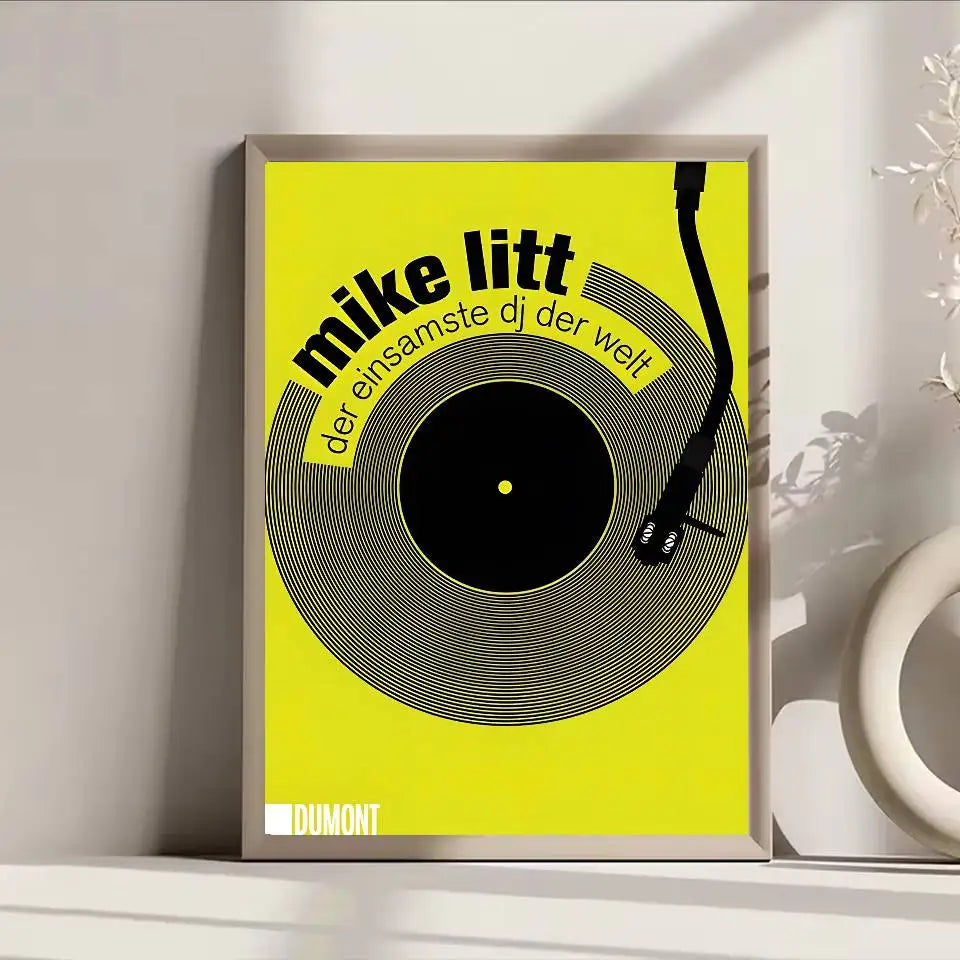 Poster Vinyl Retro Mid Century Dán Tường Tự Dính Chống Nước