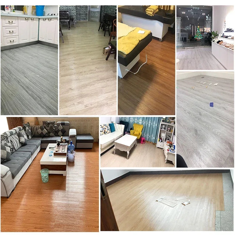Miếng Dán Sàn Gỗ PVC Hiện Đại Chống Thấm Trong Nhà Dễ Dàng