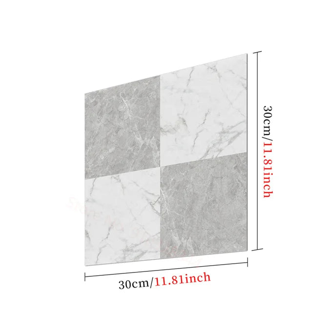 Gach Mosaic Den Trang Marble Dan San Nha Bep DIY Chat Luong