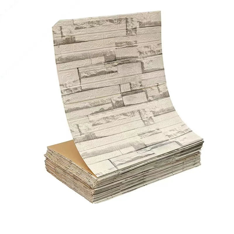 Giấy Dán Tường 3D Tự Dính Gạch Ốp Tường Phòng Khách