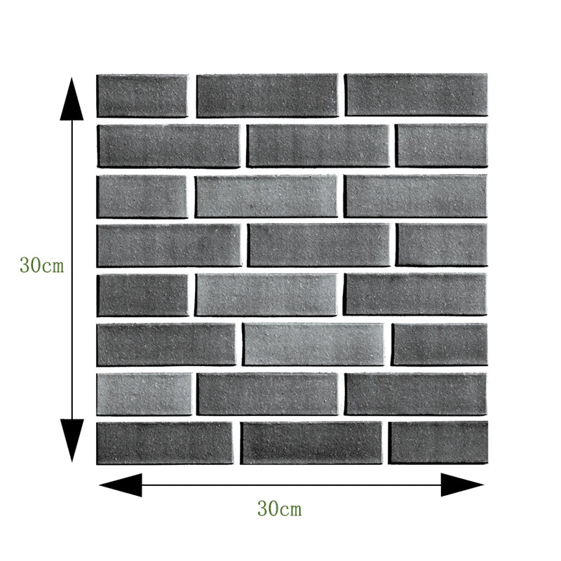 Self Adhesive Tile Wall Sticker Home Decor 3D PVC Brick Sticker Wall Decor For Kitchen Cupboard Bathroom Waterproof Wallpaper