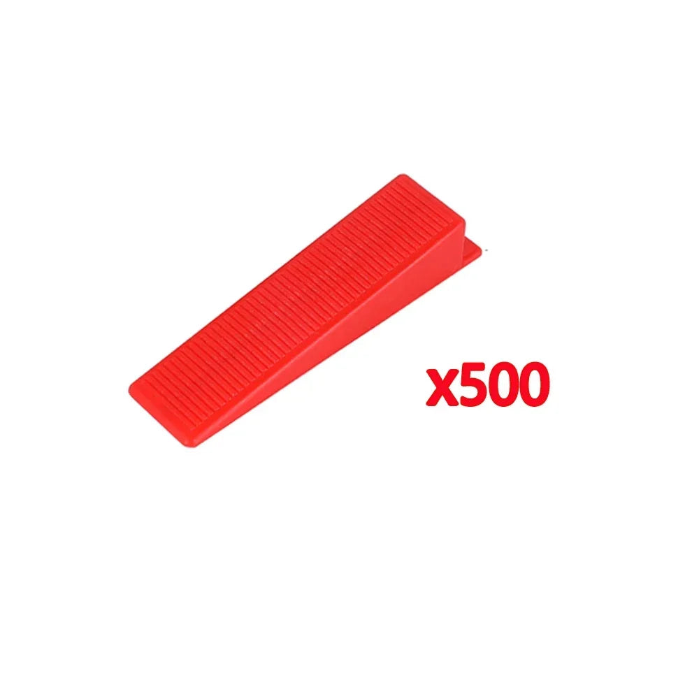 25-1200PCS Floor Tile Leveling System Clips Spacers Straps Tile Piler Wadge Ceramic Tile Laying Leveling Construction Tools