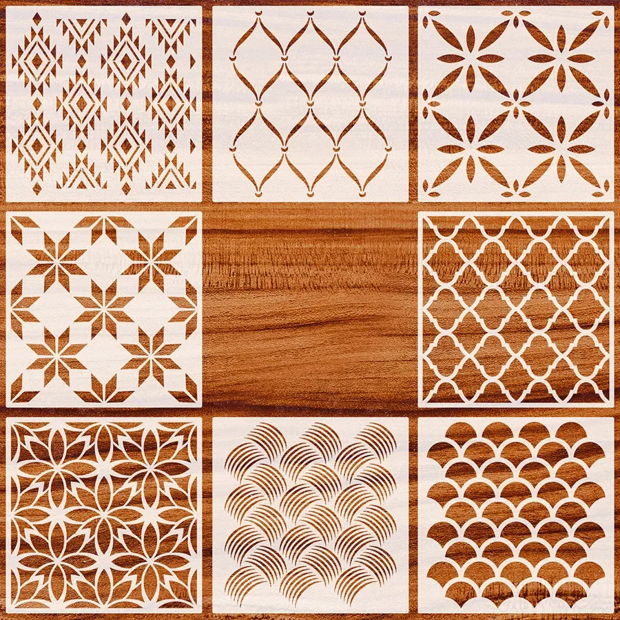 1Pcs 30*30cm Geometric Mandala DIY Layering Stencils Wall Painting Scrapbook Coloring Embossing Album Decorative Template