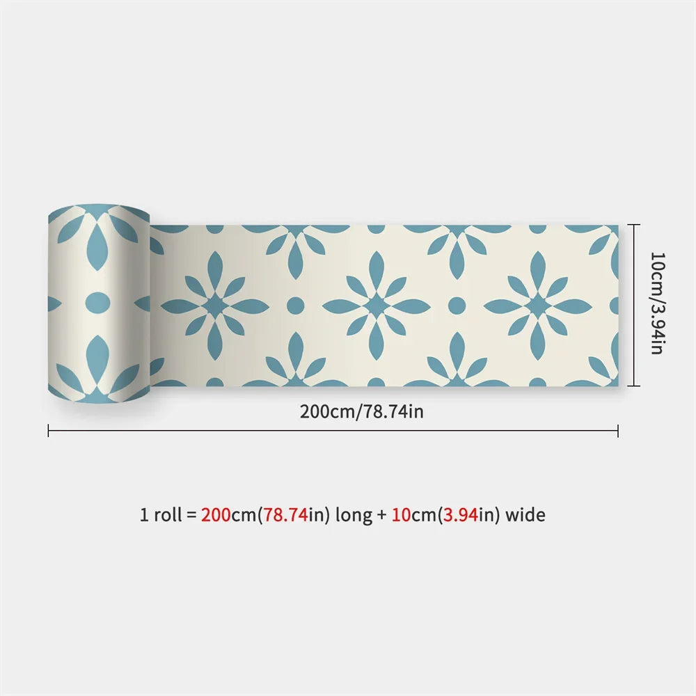 Waterproof Self-Adhesive Baseboard Wall Sticker Waistline Baseboard Wall Trim Corner Line Protector Decor Skirting Board Decal