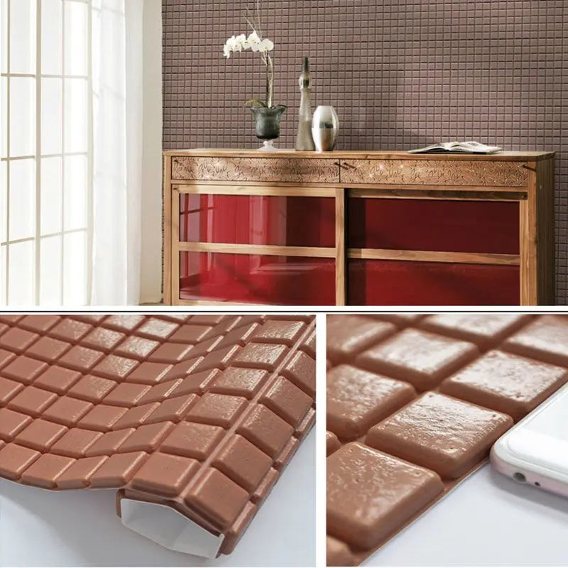 Miếng Dán Tường Mosaic Chống Va Đập Trang Trí Phòng Khách