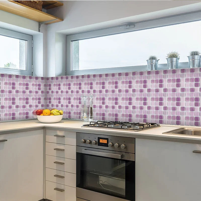Bộ 10 Miếng Gạch Mosaic 3D Dán Tường Chống Thấm Phòng Tắm