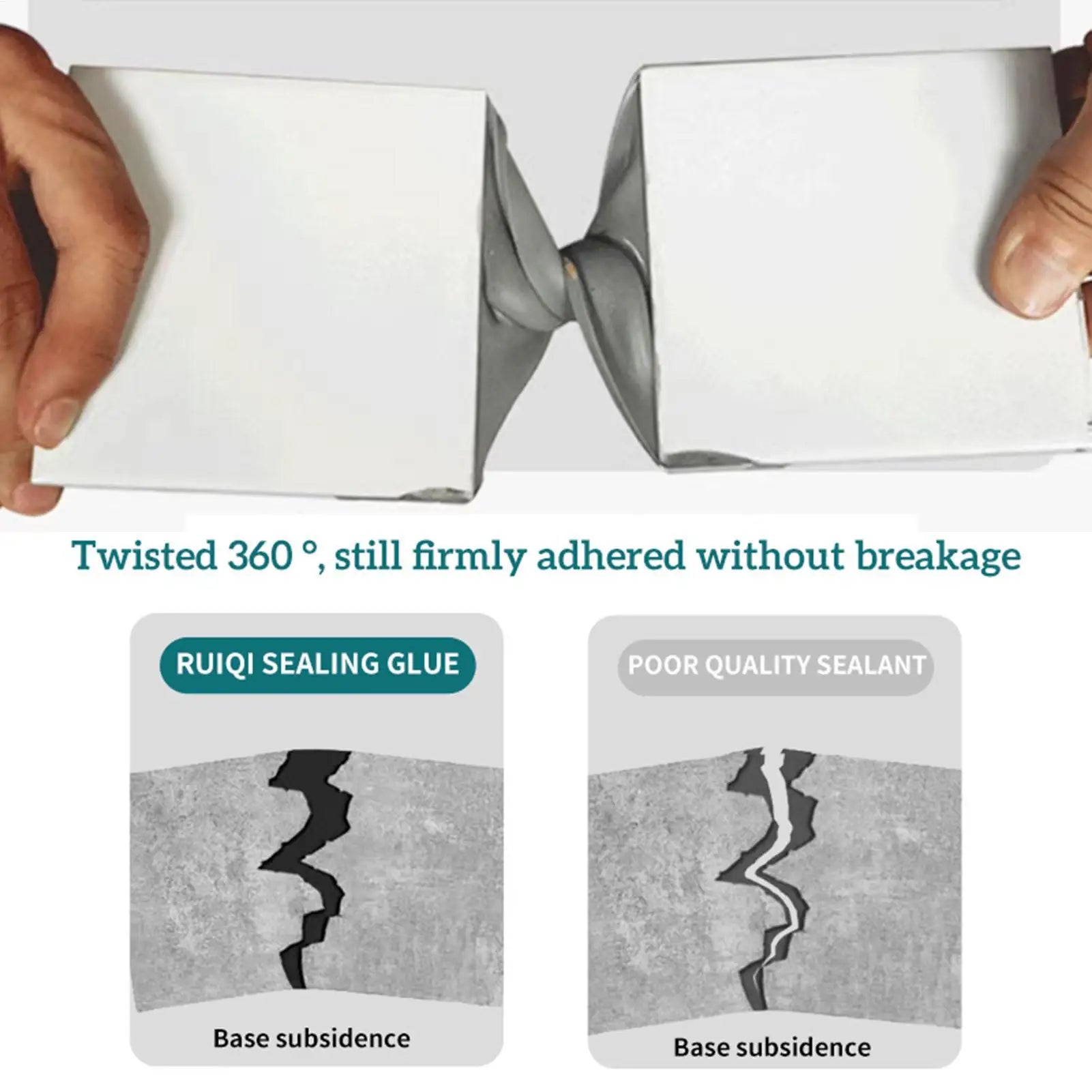 500ML  Waterproof Crack Filler | Fast-Dry Self-Leveling Concrete Repair | For Walls/Roofs/Floors | Outdoor Tile Sealant