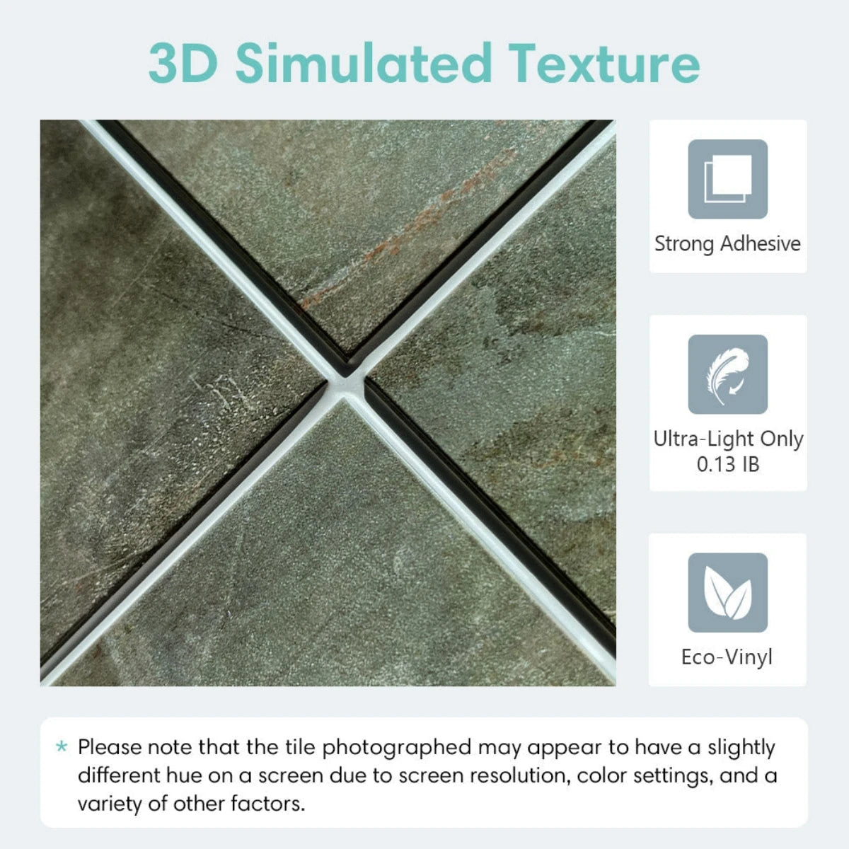 1/10pcs 3D Peel and Stick Wall Tile Self Adhesive Kitchen Backsplash Tile Sticker DIY Wall Panel Waterproof 3D Wall Sticker